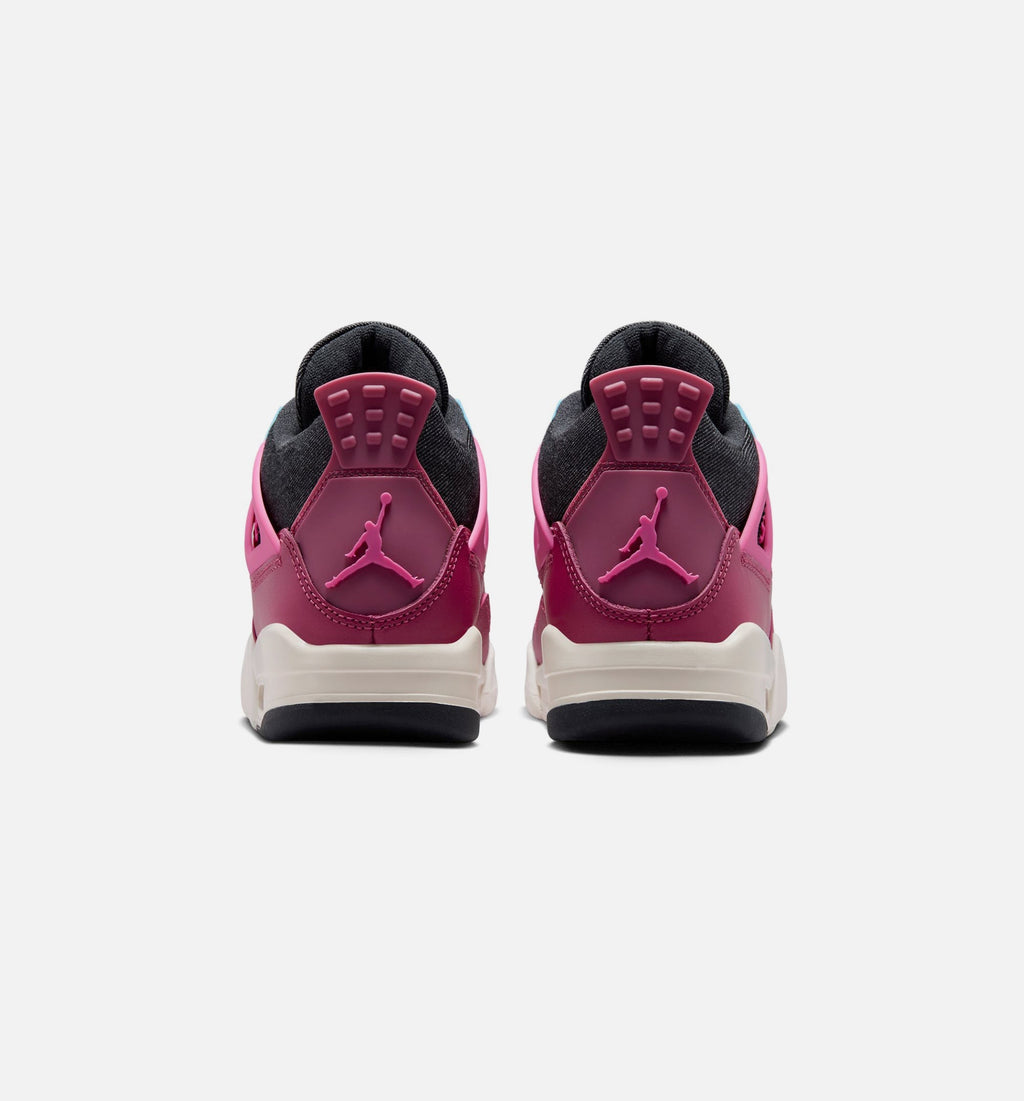 Air Jordan 4 Retro She's A Star | Grade School Lifestyle Shoe | Sweet Beet/Desert Sand/Off Noir/Chalk