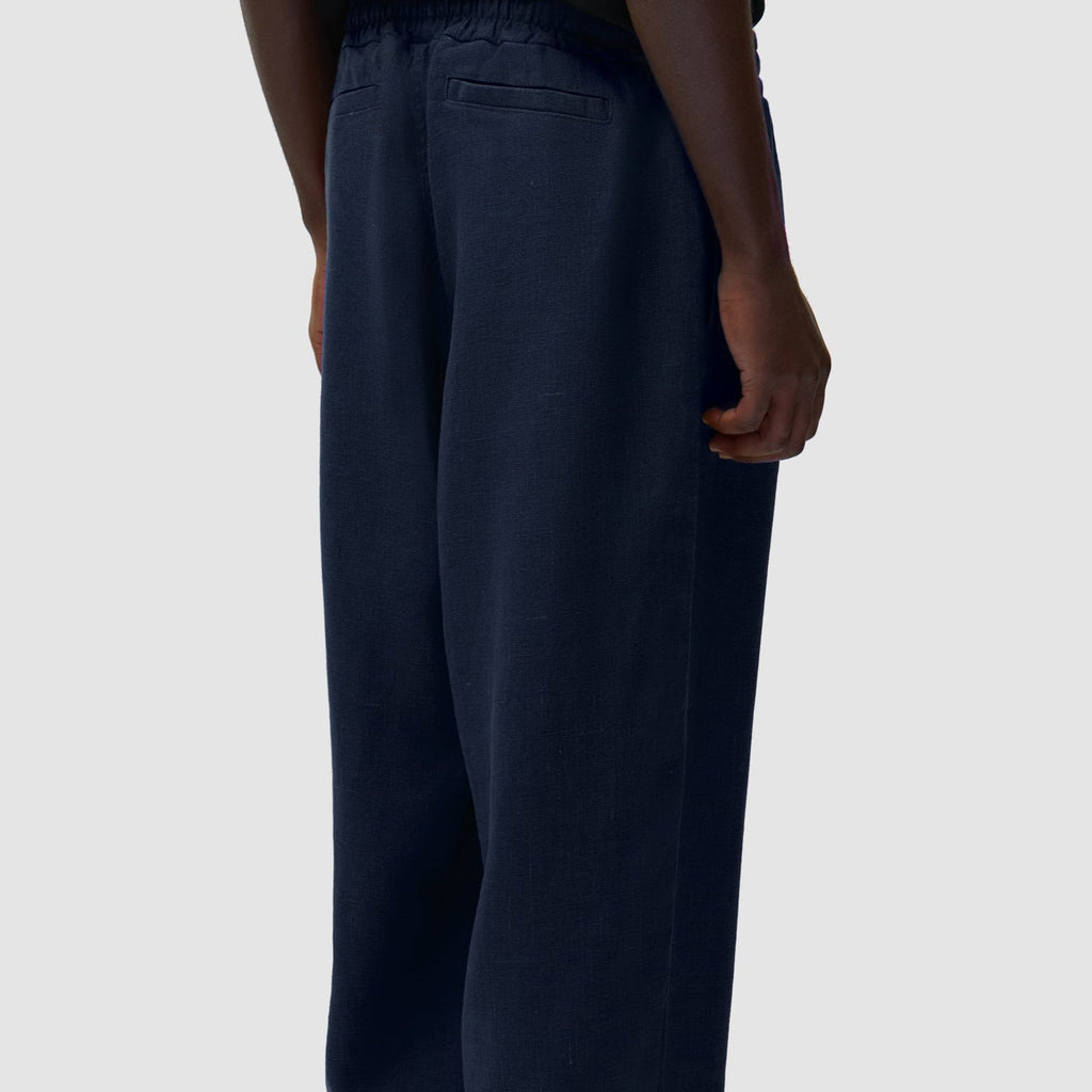 Arte Linen Pants: Navy