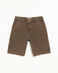 WASHED CANVAS WORK SHORT