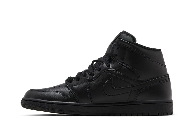 Air Jordan 1 Mid 'Triple Black' 2022 – All-Black AJ1 Mid with Tonal Precision & All-Day Rotation Authority