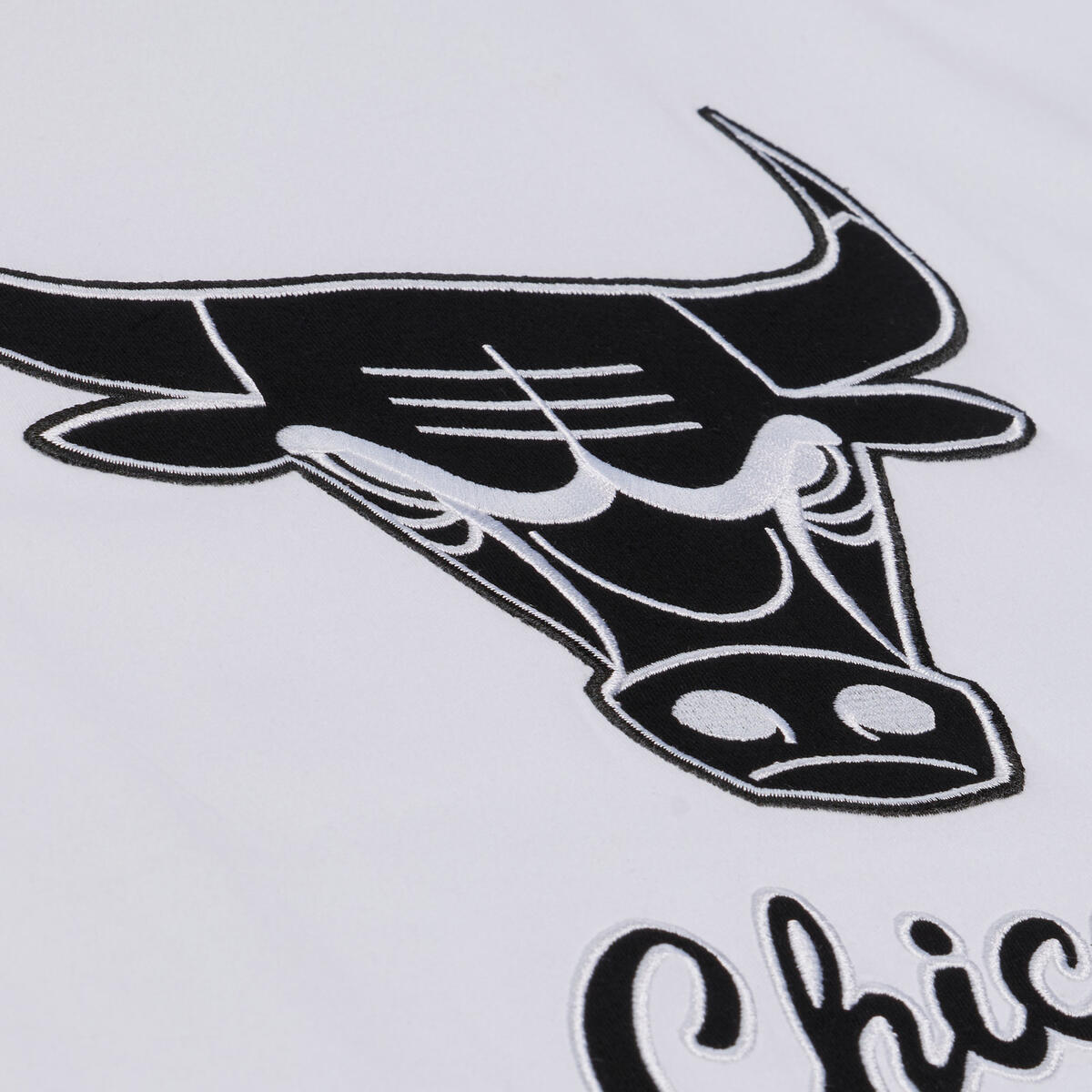M&N NBA Chicago Bulls Monochrome Short Sleeve Tee