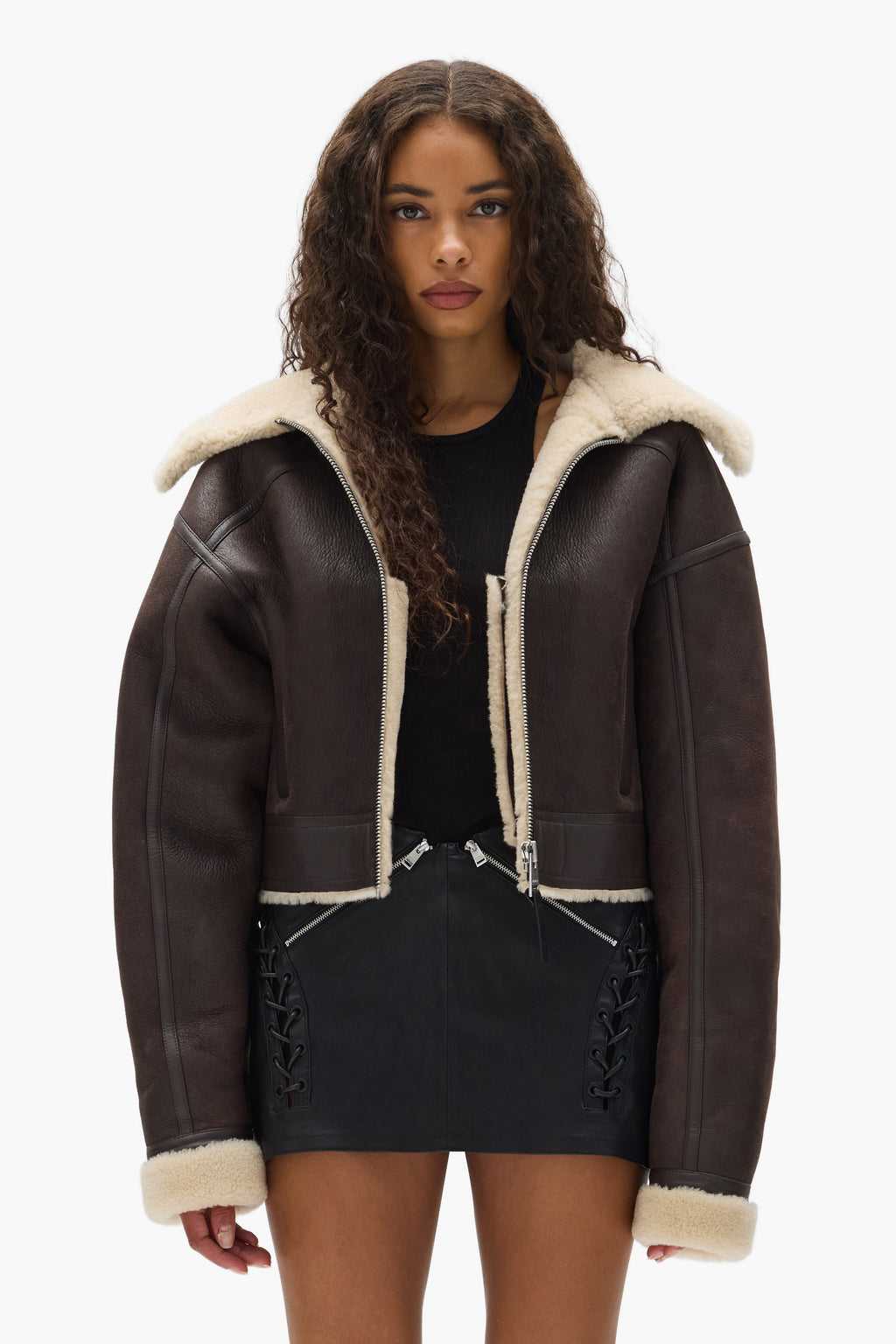 Sherpa Leather Jacket