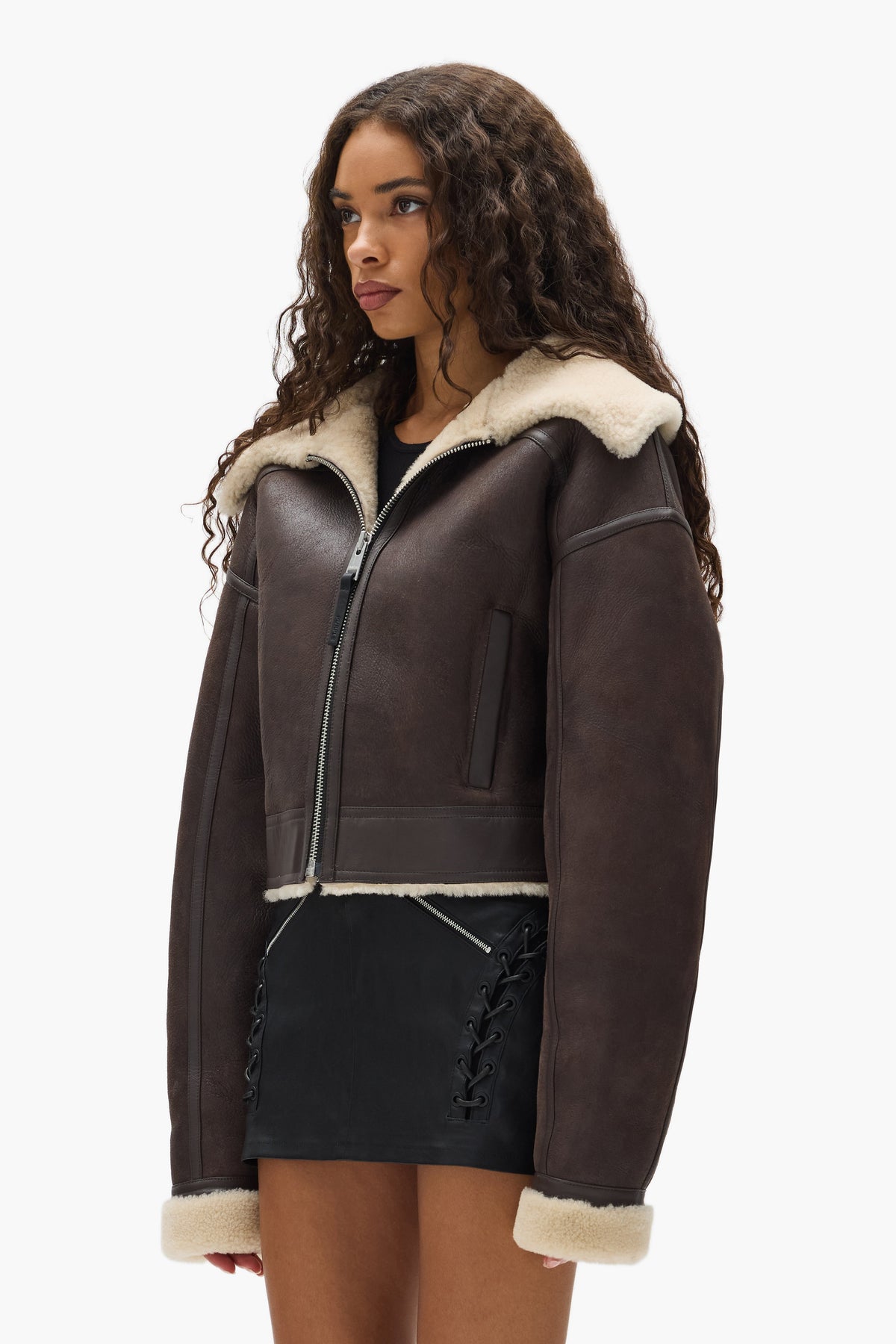 Sherpa Leather Jacket