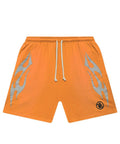 Hellstar Flame Shorts Orange