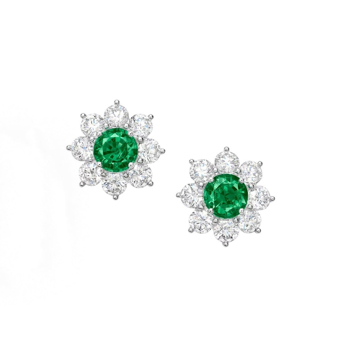 Harry Winston Style Sunflower Cubic Zirconia Necklace