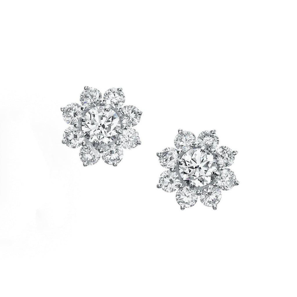 Harry Winston Style Sunflower Cubic Zirconia Necklace