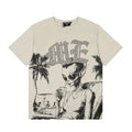 Mixed Emotion Beach Alien Retro Graphic Vintage Tee