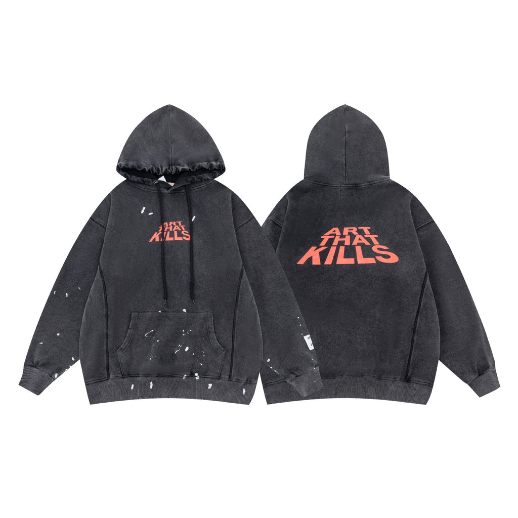 Gallery Dept Hoodie Loose Casual Distressed Hoodie