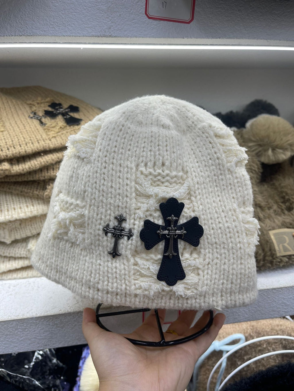 Chrome Heart Beanie Bucket Hat Winter
