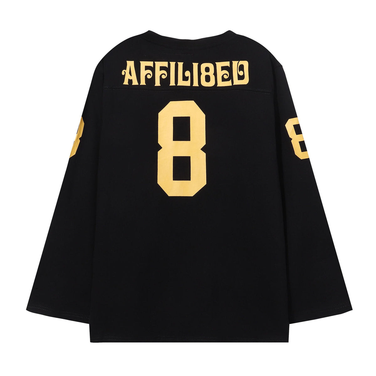 Supreme Multi‑Style Number Print Oversized Long Sleeve Tee Streetwear
