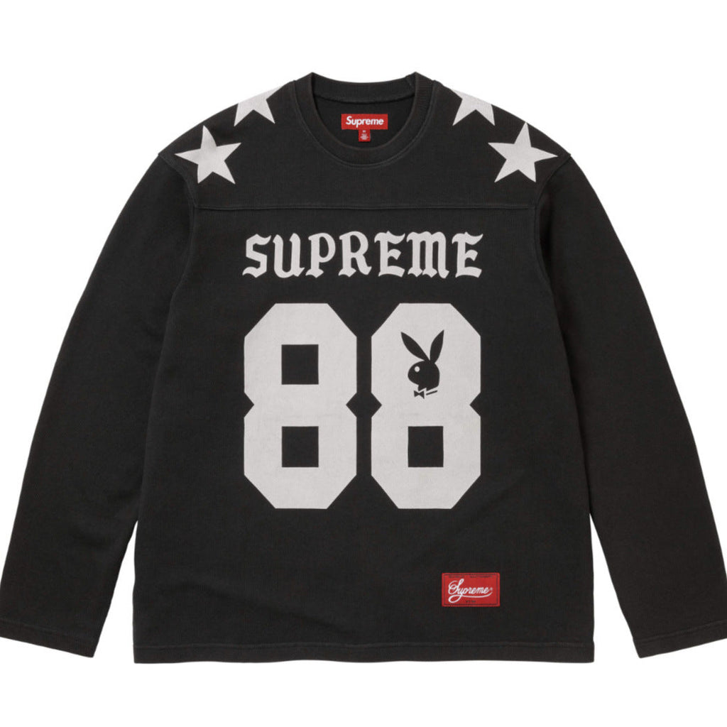 Supreme Multi‑Style Number Print Oversized Long Sleeve Tee Streetwear