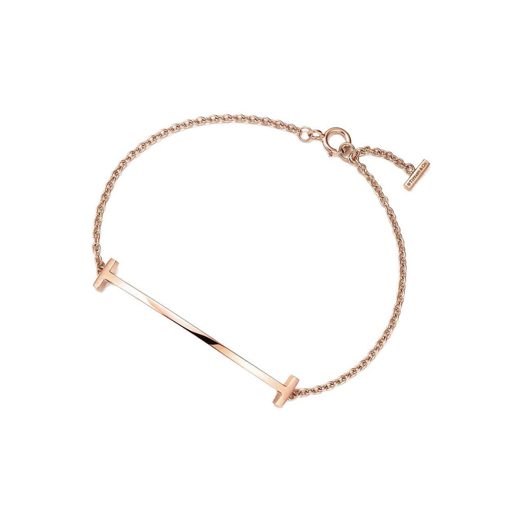 Tiffany Style Smile Cubic Zirconia 18K Gold-Plated Bracelet