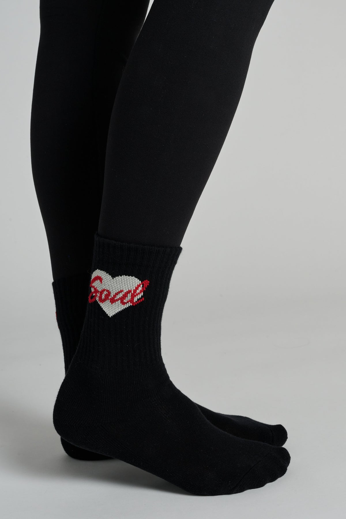Half Calf Sock with Hearts