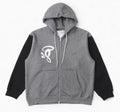 Syna world Contrast Sleeve Graphic Zip Up Hoodie