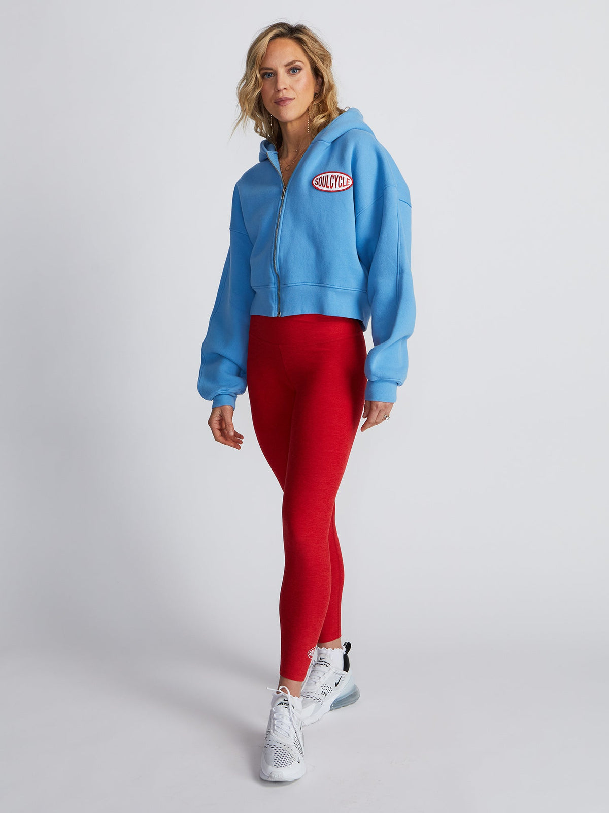 MARISSA BLUE CROP ZIP