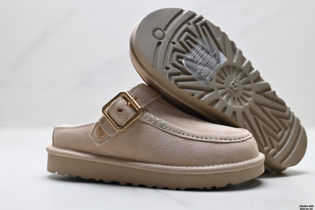 UGG Ethnic-Trim Shearling Slip-On Shoes