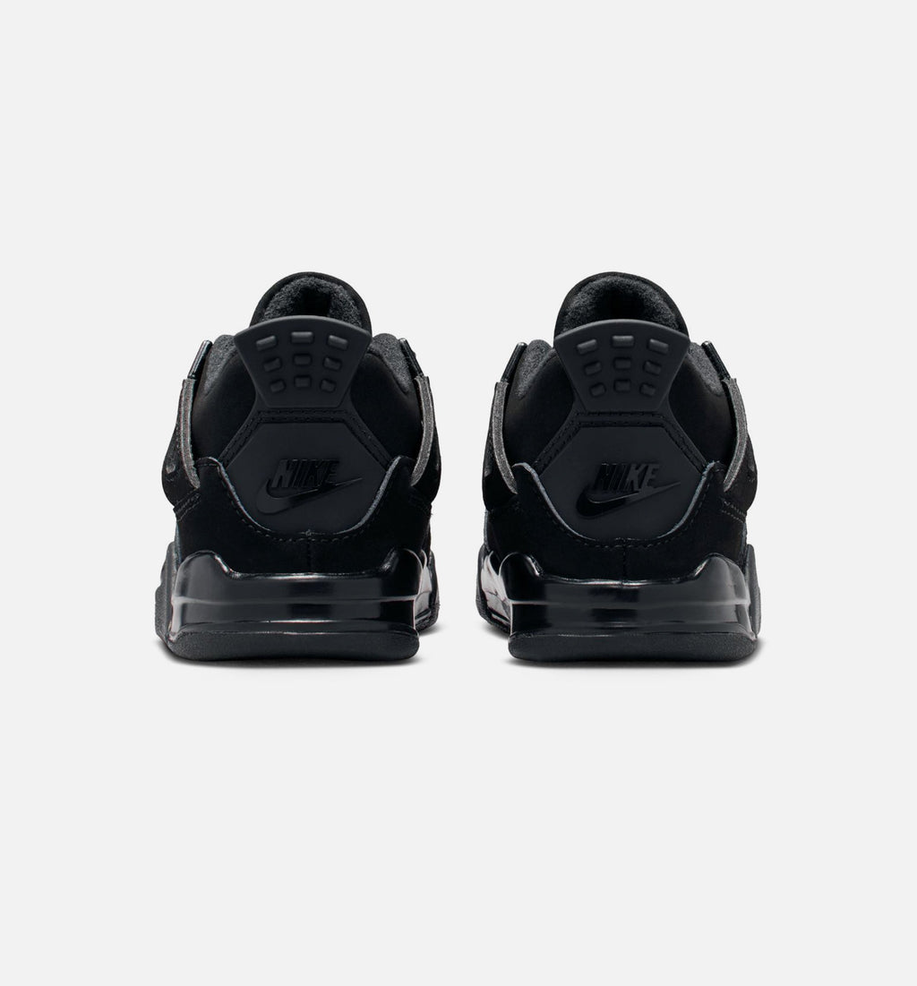 Air Jordan 4 Retro Black Cat Infant/Toddler Lifestyle Shoes - Black/Black/Light Graphite