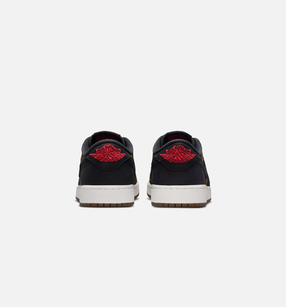 Air Jordan 1 Retro Low OG Laser Black and Varsity Red Grade School Shoes - Black/Varsity Red/Summit White