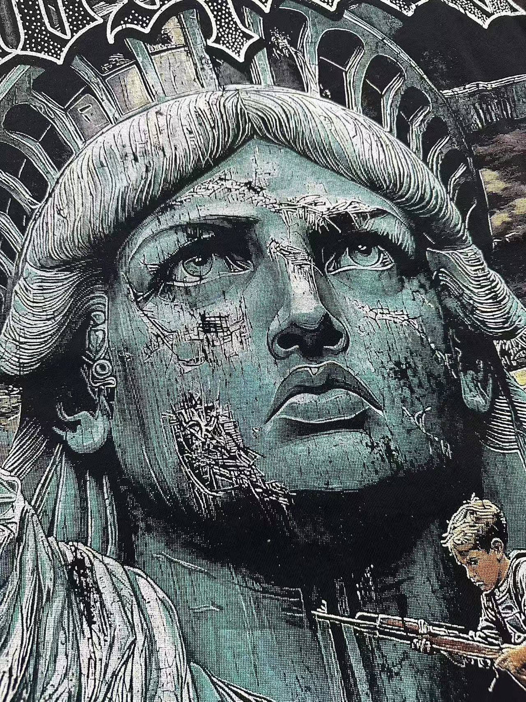 Godspeed Statue of Liberty Graphic T-Shirt