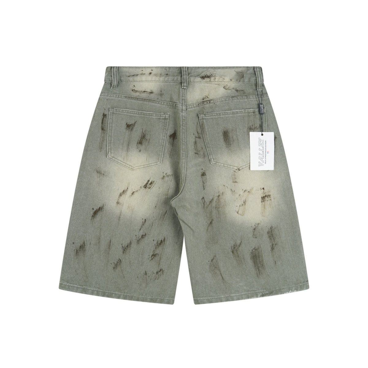 VALLEY Skittles Rhinestone Denim Shorts