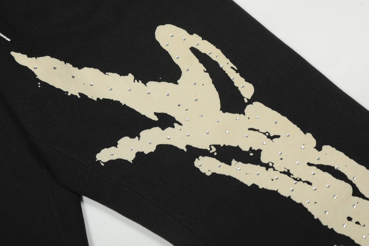 Sp5der Graphic Hoodie & Sweatpants Matching Set