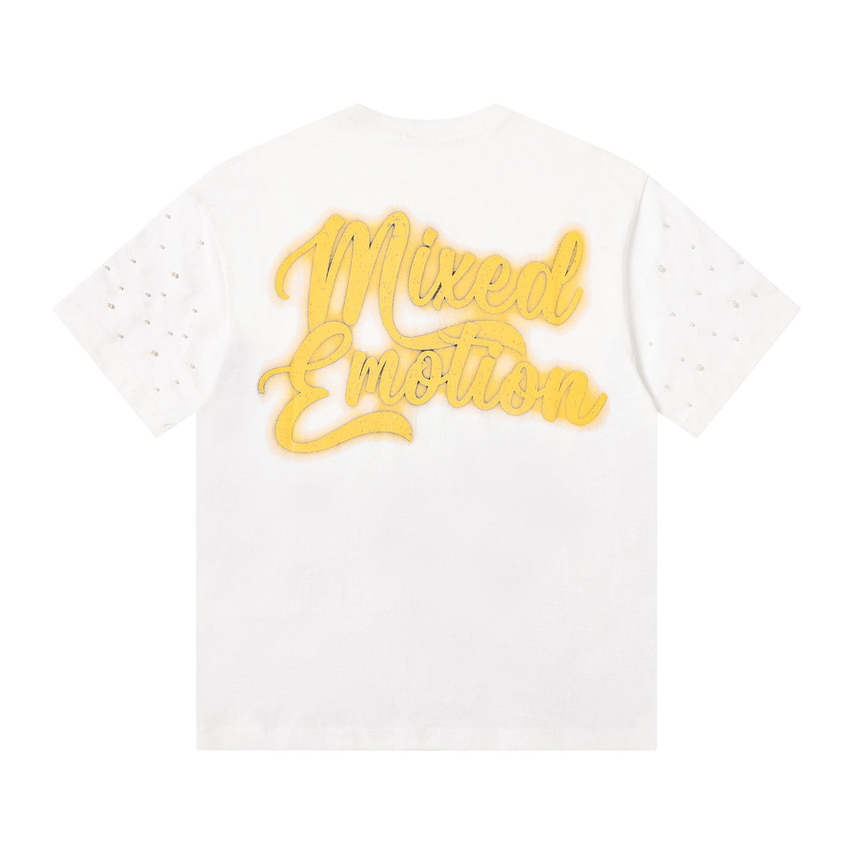 MIXED EMOTION Angel Graphic Pearl-Sleeve T-Shirt