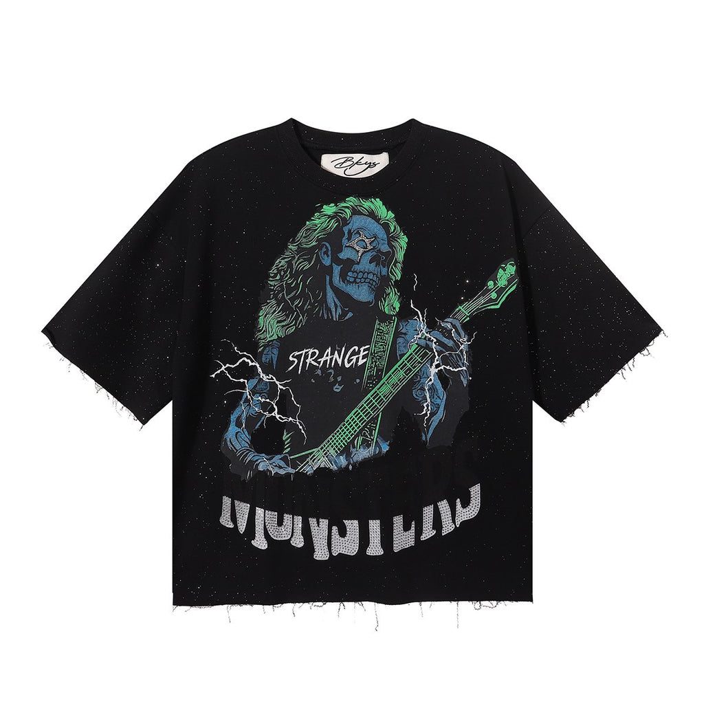 BKYS Revival No Discipline Rhinestone Graphic T-Shirt