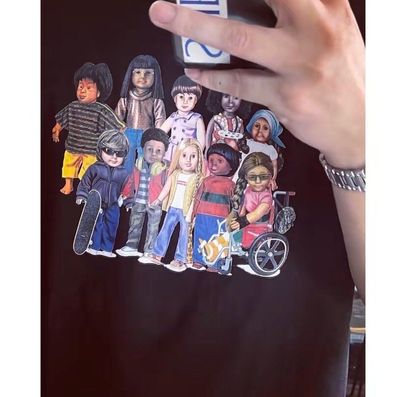 Supreme Children Cartoon Graphic T-Shirt