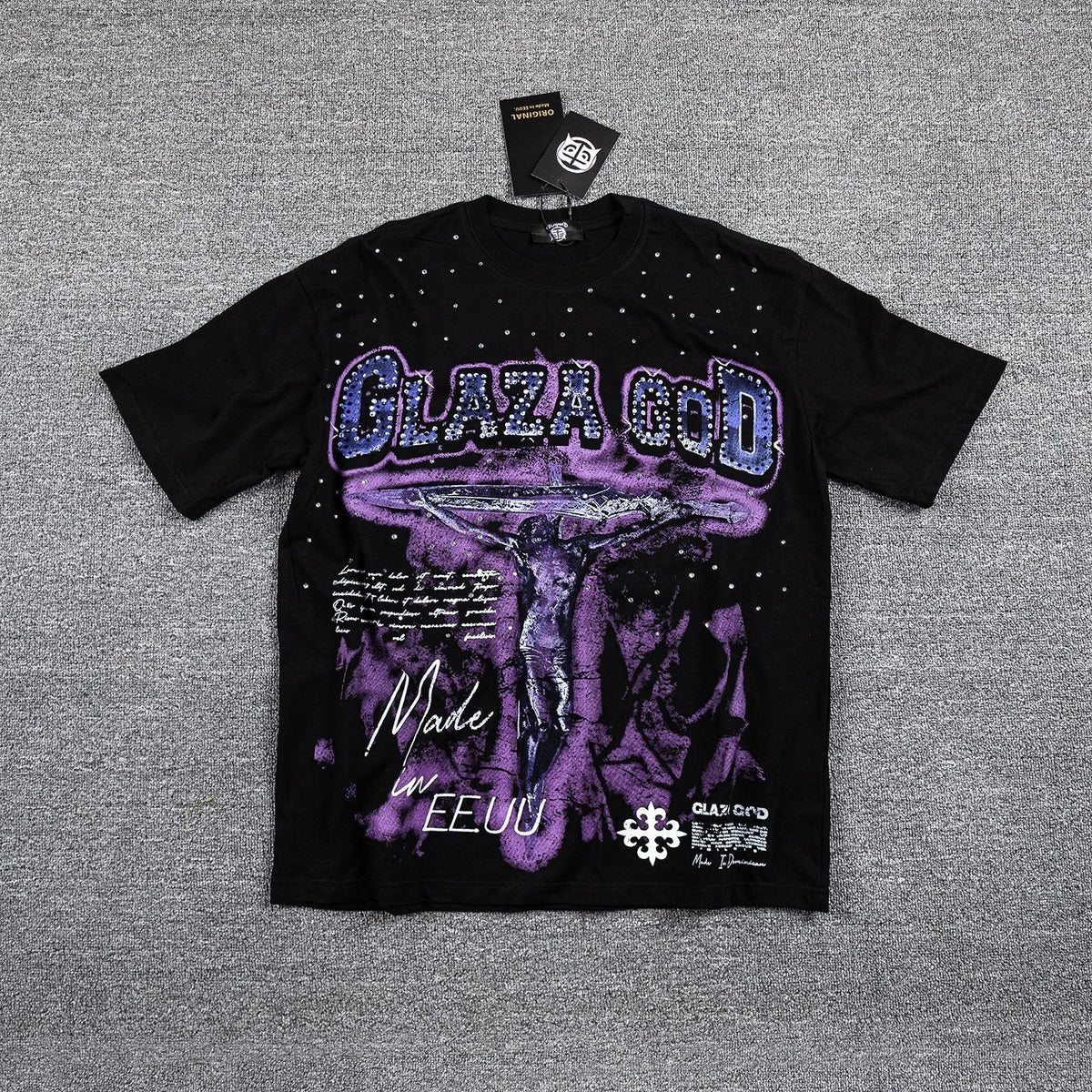 CLAZA GOD Purple Alien Graphic T-Shirt