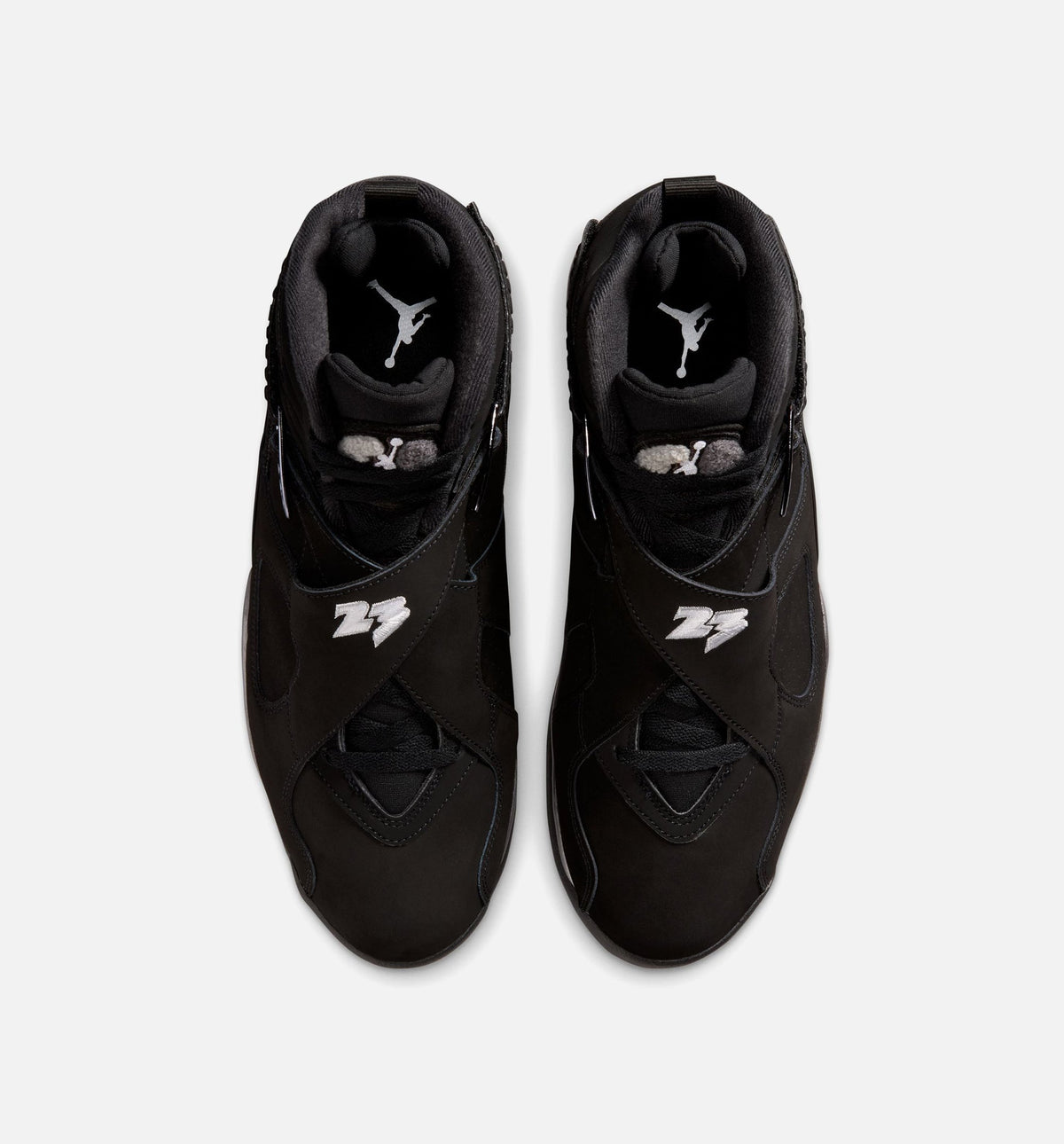 Air Jordan 8 Retro Chrome Men's Lifestyle Shoe - Black/White/Light Graphite