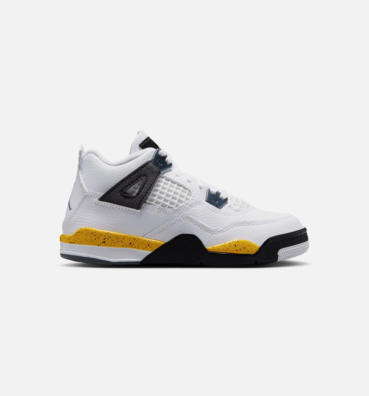 Air Jordan 4 Retro 'Rare Air Tour Yellow' Preschool - White/Dark Blue Grey/Black/Tour Yellow
