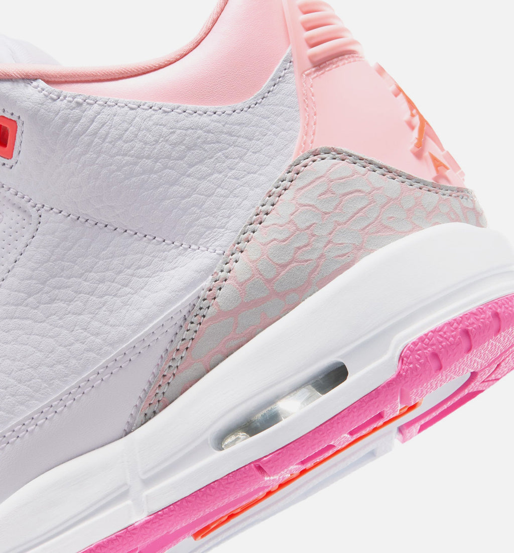 Air Jordan 3 Retro Spring Flowers Grade School – Pearl Pink/Pink Bloom/Pink Glow/Hyper Orange