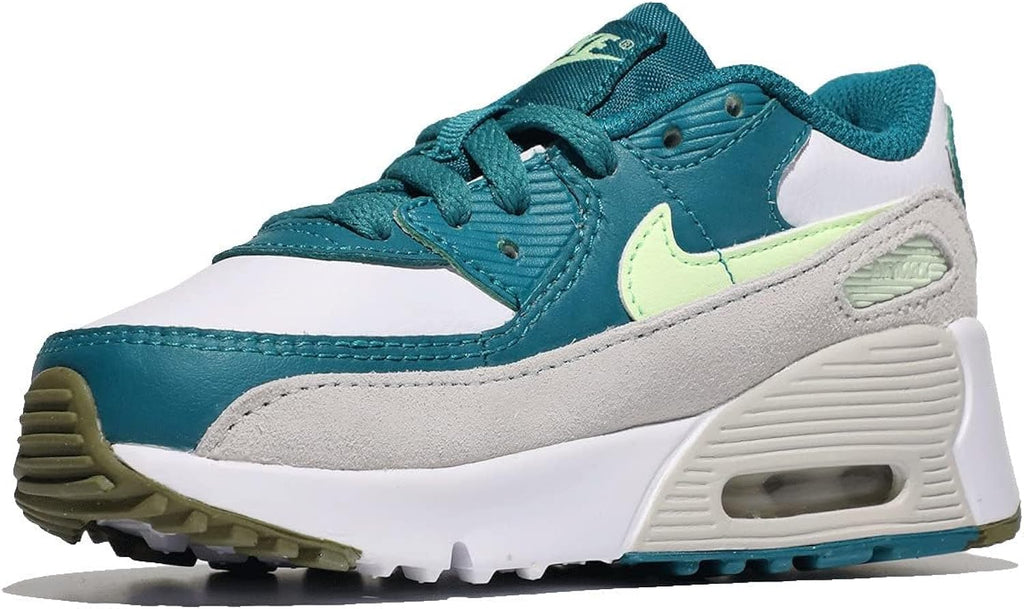 Toddler's Nike Air Max 90 LTR White/Barely Volt  (CD6868 124)