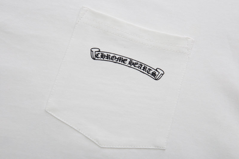 Chrome Hearts Multi-Color Cemetery Cross Short Sleeve T-shirt 6052