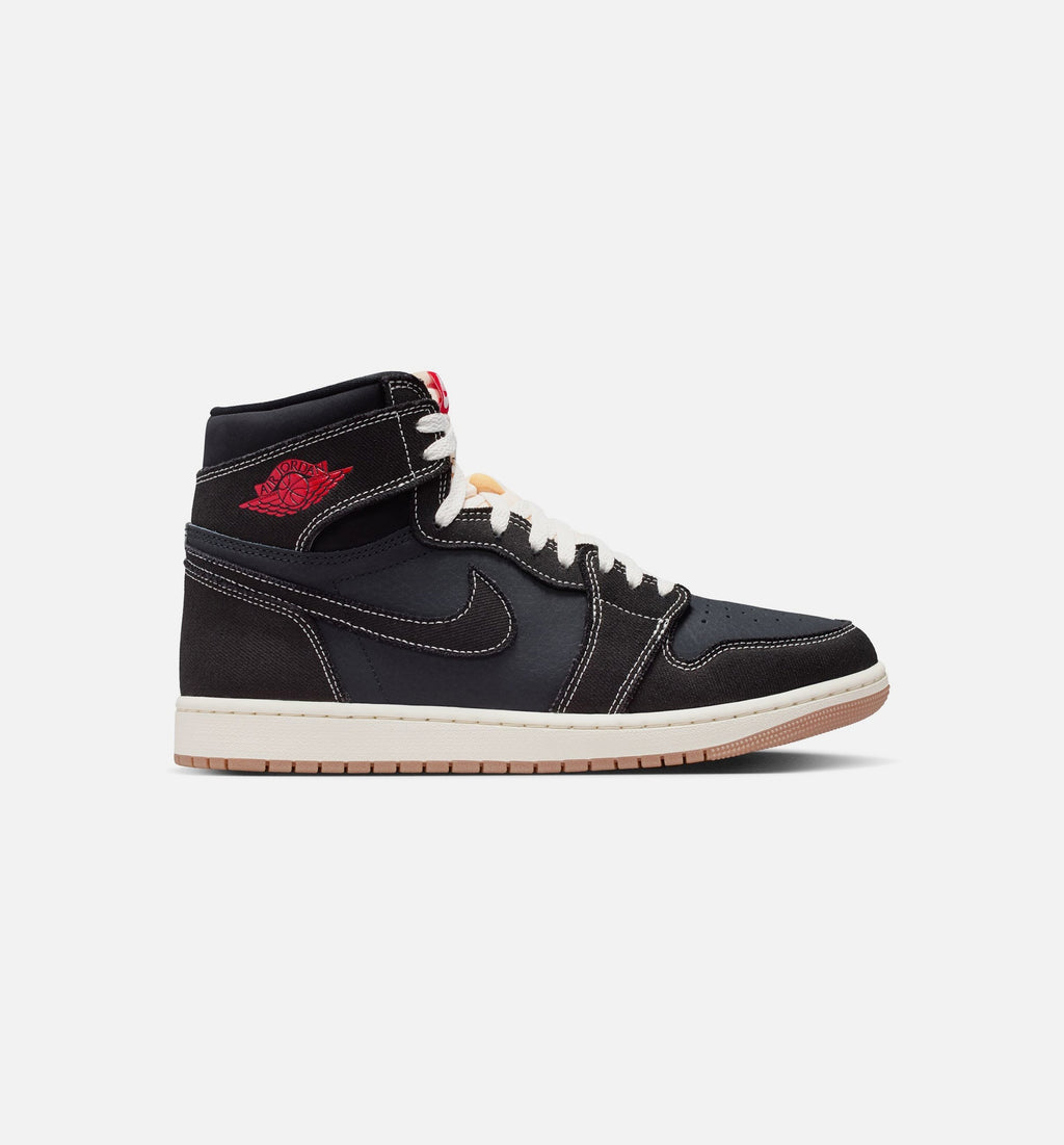 Air Jordan 1 Retro High OG Flight Club Men's Lifestyle Shoes - Black University Red Sail Gum Medium Brown