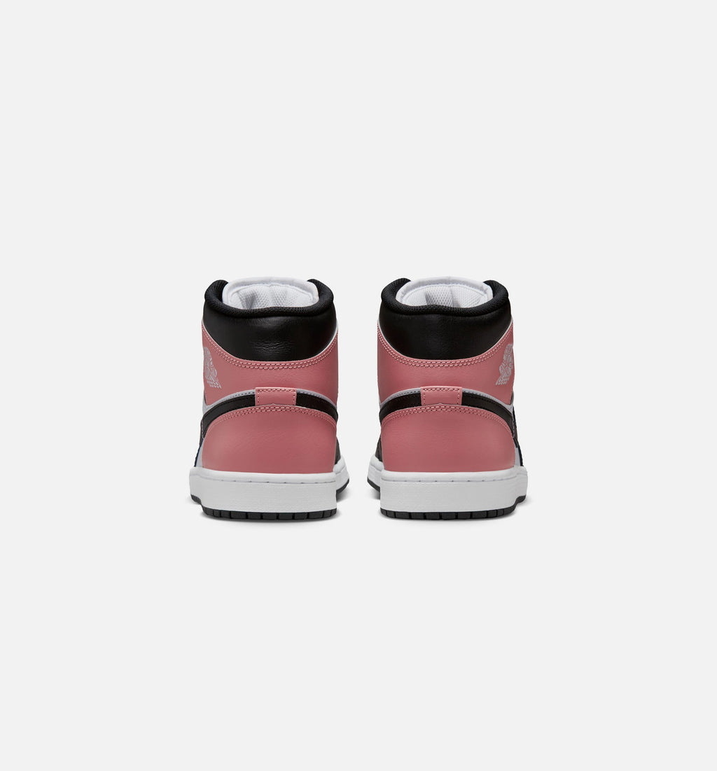 Air Jordan 1 Mid – Men's Lifestyle Shoe in White/Rust Pink/Black