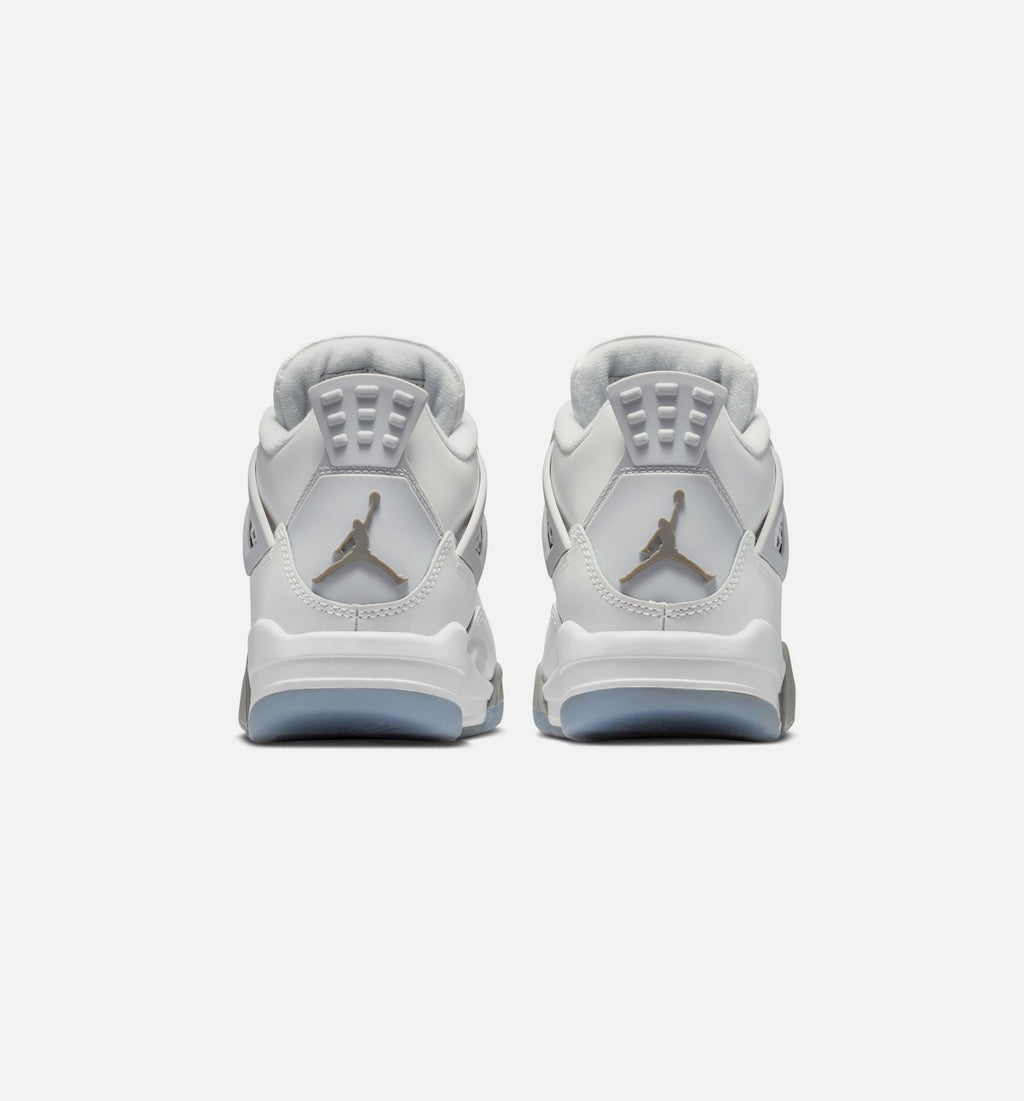 Air Jordan 4 Retro Blue Chill | Grade School Lifestyle Shoe | Photon Dust/Blue Chill/Flat Pewter/White/Blue Tint