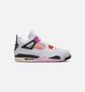 Air Jordan 4 Retro Comic Men's Lifestyle Shoes - Off-White, Fire Pink & Anthracite