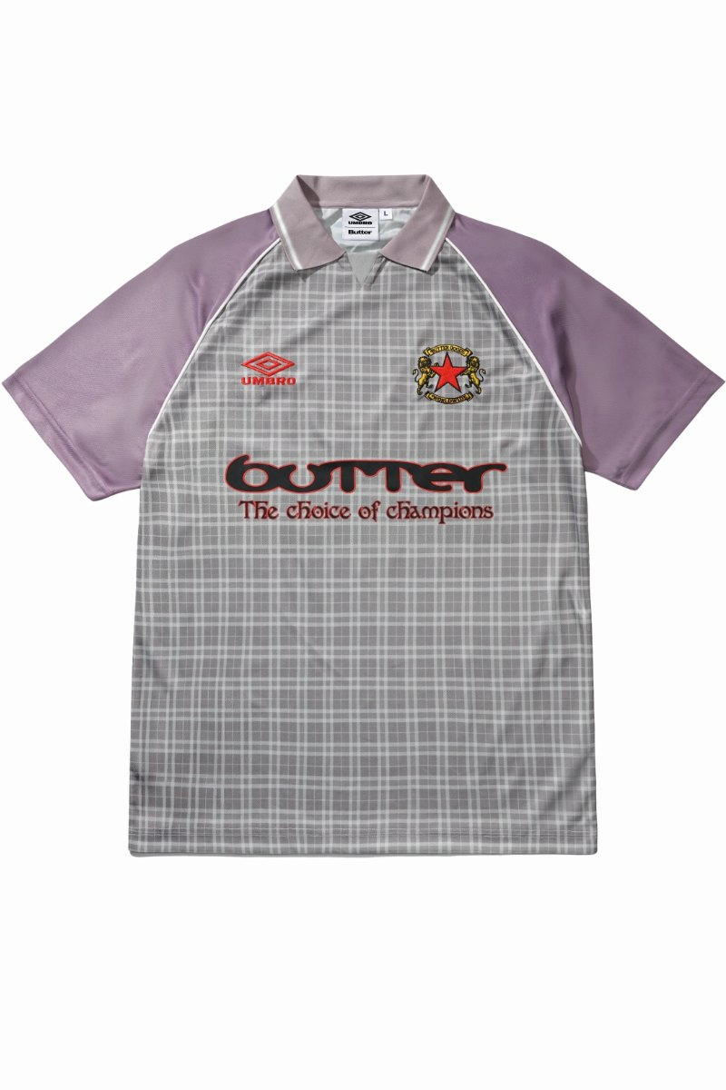 BUTTER PLAID JERSEY Berry / Stone