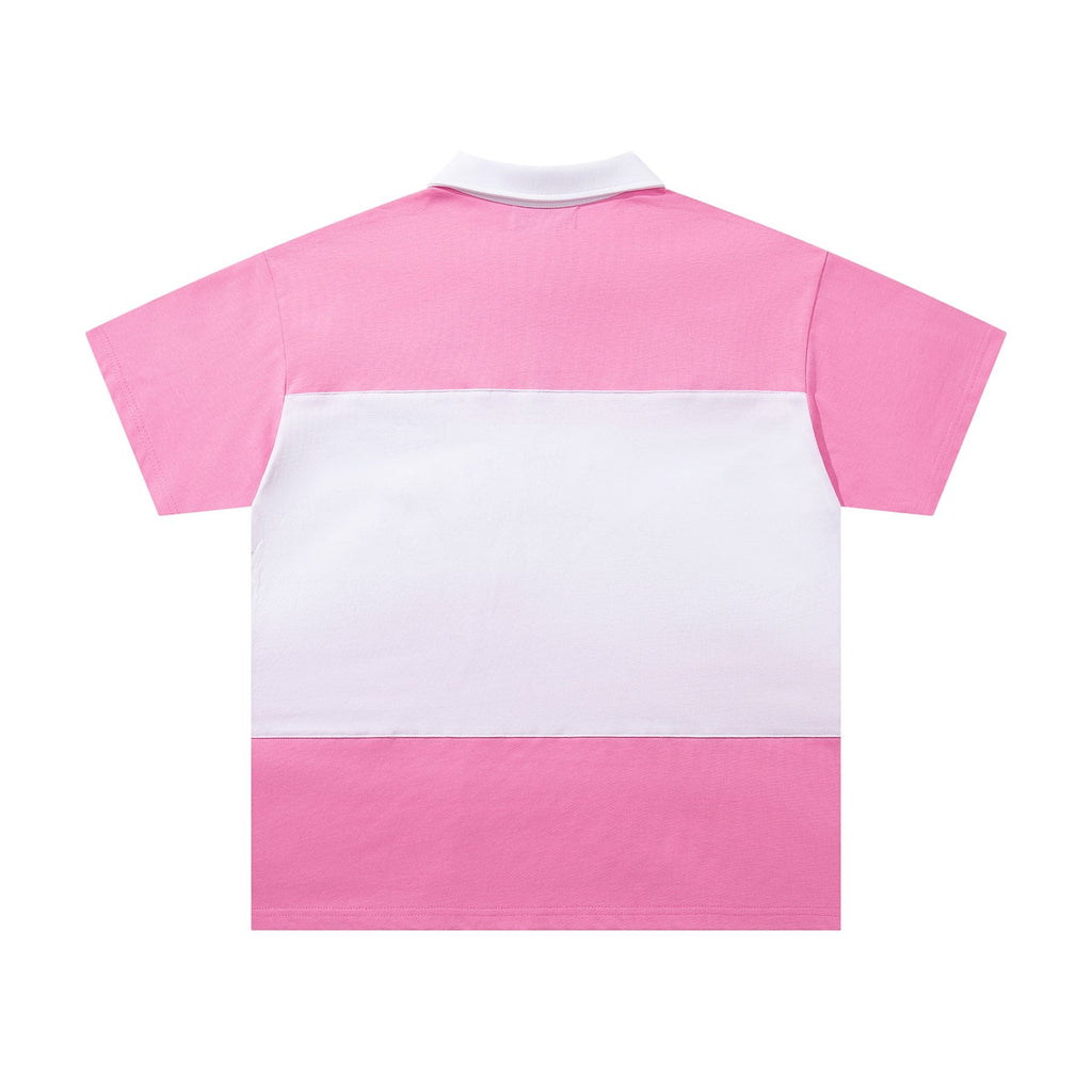 MAJESTIK XX Sports Graphic Zip Polo Shirt