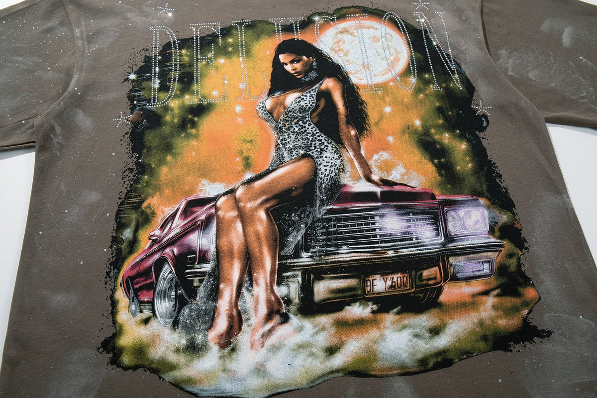 BKYS Revival Delusion Portrait Car Graphic T-Shirt