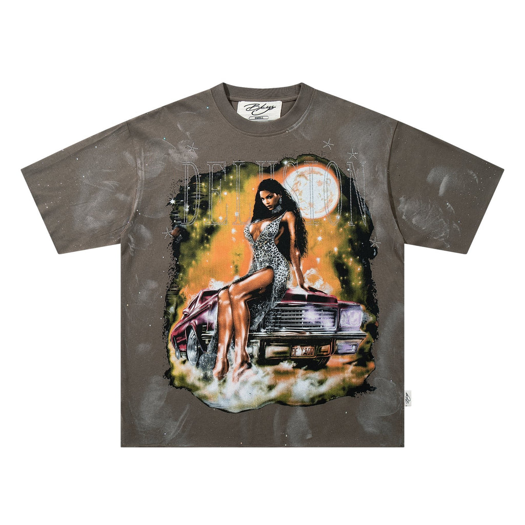 BKYS Revival Delusion Portrait Car Graphic T-Shirt