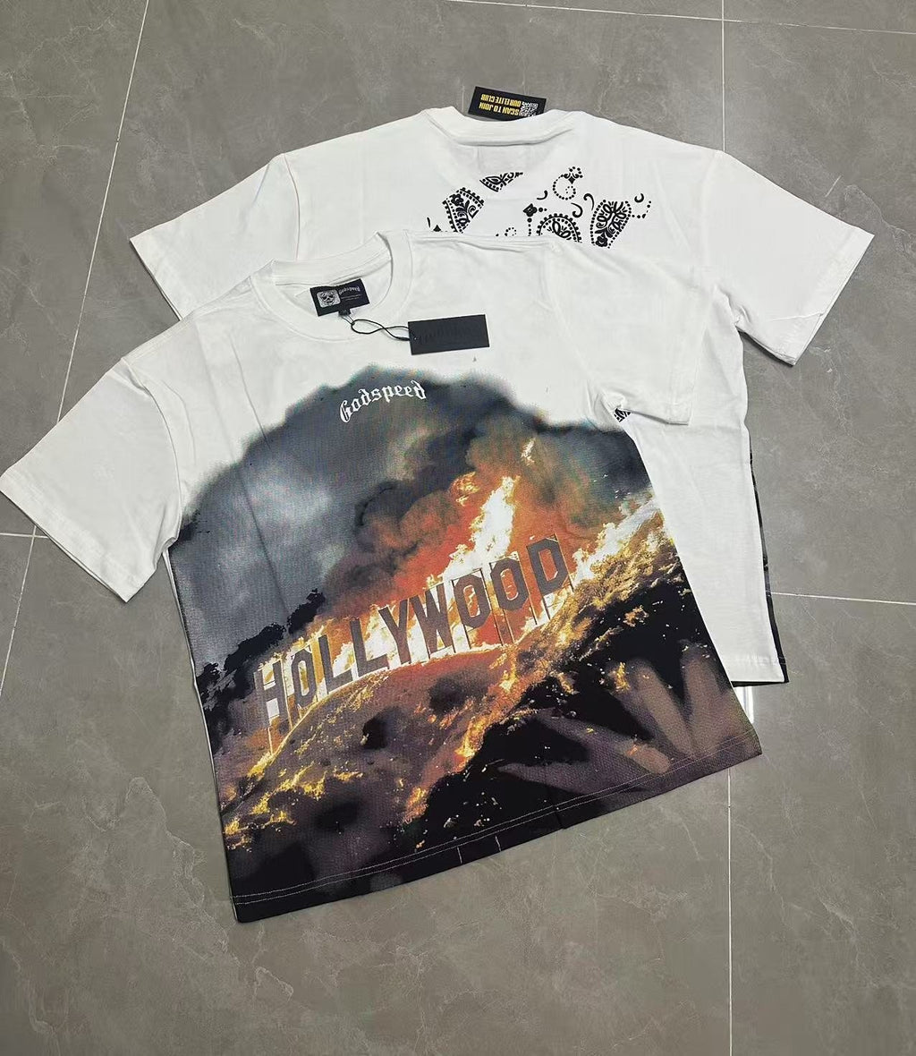 Godspeed Hollywood Fire Graphic T-Shirt