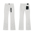 Purple Brand Paint-Splatter Denim Jeans