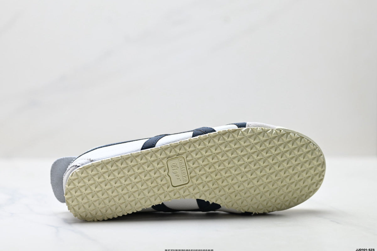 Onitsuka Tiger Retro Low Top White Navy Rope Lace Unisex Shoes Style 13