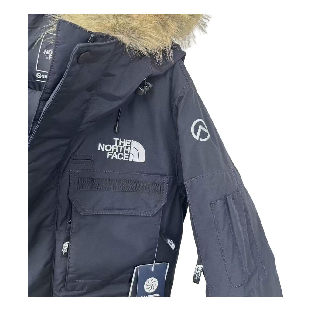 The North Face Four-Pocket Fur-Trim Hooded Parka – Graphite