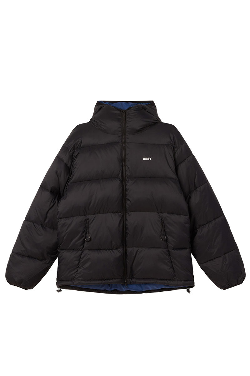 OBEY STRATUS PUFFER Black / Blue Lining