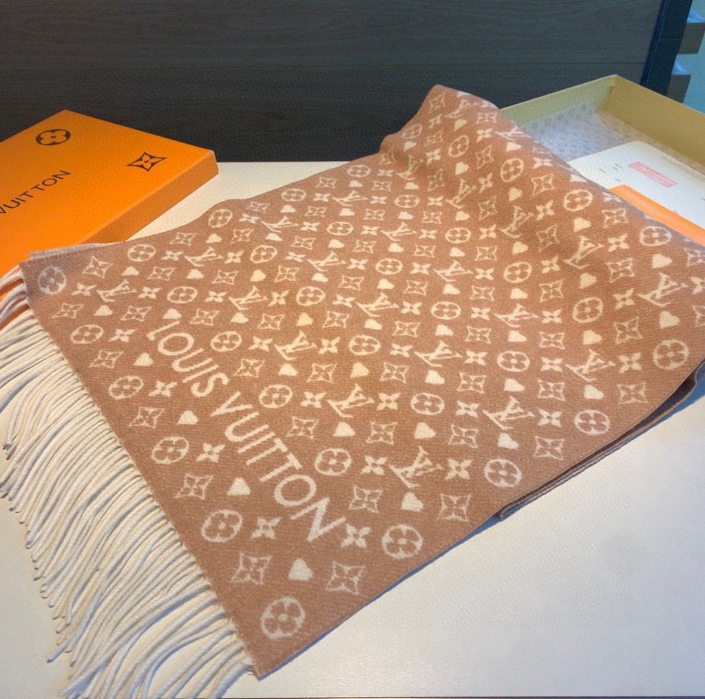 Louis Vuitton Reversible Monogram-Inspired Scarf