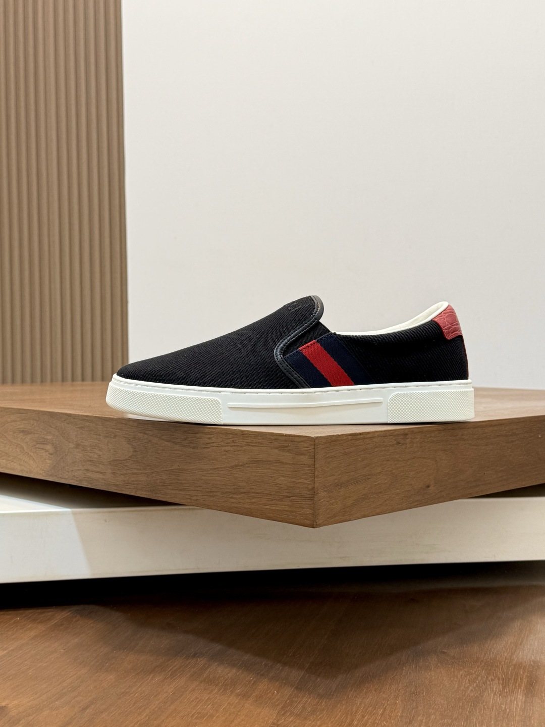 Gucci Web Stripe Slip-On Sneakers