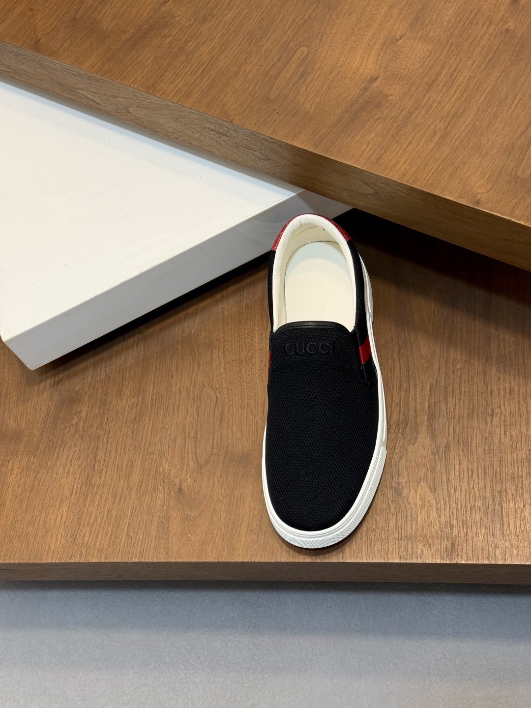 Gucci Web Stripe Slip-On Sneakers